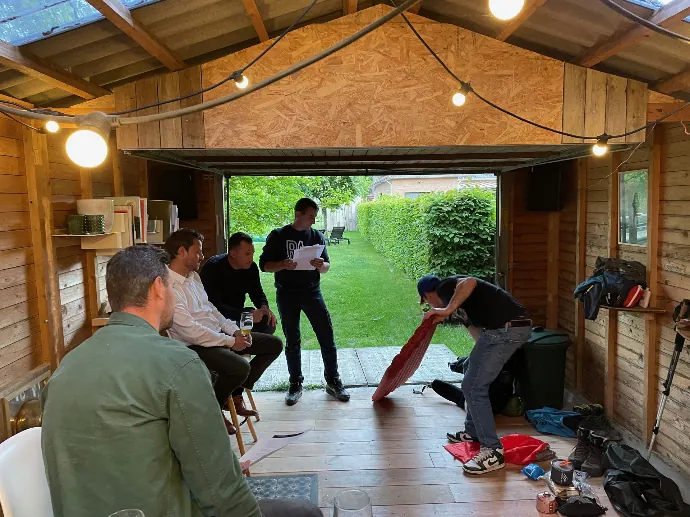 Workshop in de hut