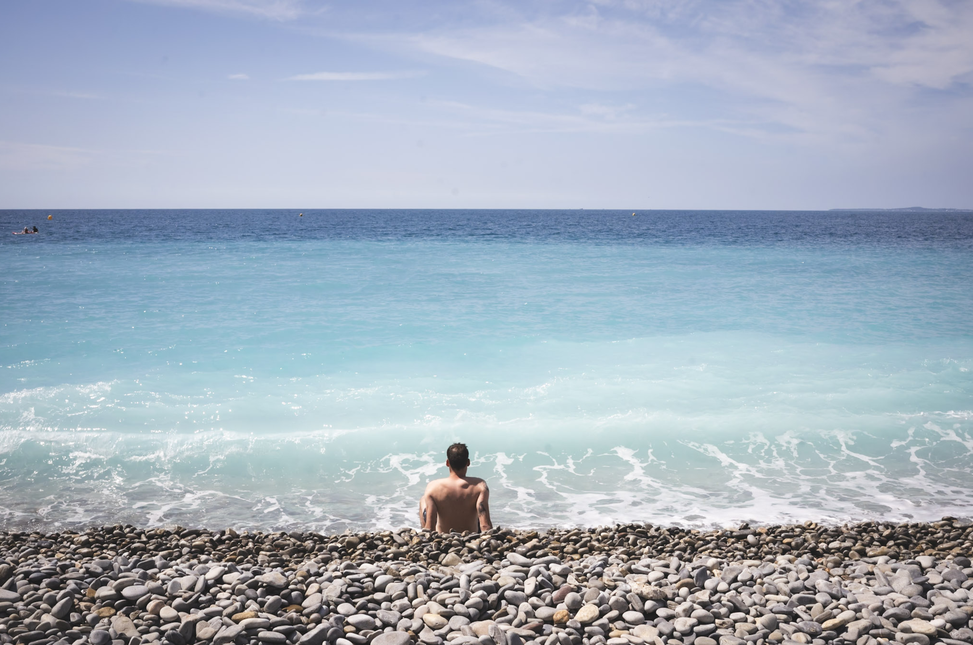 Duik in de Middellandse Zee na drie dagen hiken in de Maritieme Alpen