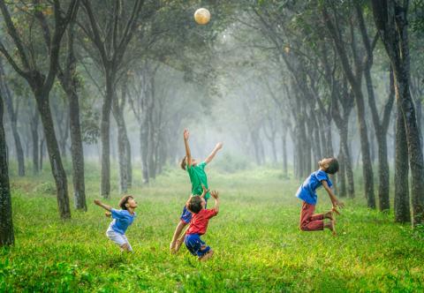 Dansende kinderen